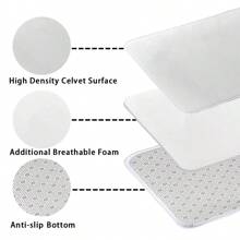 1 tấm thảm chùi chân họa tiết hoa chào mừng, quà tặng Giáng sinh tối giản hiện đại hình chữ nhật dày trang trí lối vào, thảm thấm hút chống trượt cho sảnh vào/bếp/trong nhà - Nhiều màu - Xem 8