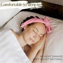 不伤发质、睡眠蝴蝶结、懒散的人、高端感觉、软盘吹风机、丝带卷发器（4 件套）、卷发器、无热卷发器、卷发器、理发店美发产品及配件美容旅行必备品 - 彩色 - 查看 3