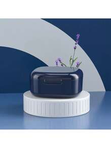 1pc Portable Denture And Invisible Braces Soak Box, Plastic, Retainer Cleaning Box, Orthodontic Mouthguard Container, Compact Storage For Dental Appliances, Professional Oral Care Storage Case (Braces Not Included) - Multicolor - View 5