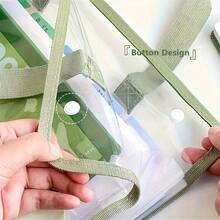 Expandable File Folder - Durable PVC, Waterproof, Portable Document Organizer, Handheld Design, For Office And Home Use, White, File Storage | Stylish Document Bag | Waterproof Storage Box - Multicolor - View 3