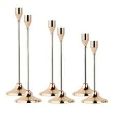 Elegant Cast Iron Candle Holder, Single Stem Metal Desktop Decor, Suitable For Candlelight Dinner, Christmas, Halloween, Anniversary, Wedding, Home And Hotel Decor, Birthday Gift (Candles Not Included) Gifts Graduation