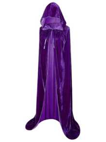 1pc Vampire Hooded Cape (Available In Black, Red, Purple), 170cm Unisex Velvet Cloak, Suitable For Halloween/Christmas/Carnival Cosplay Party, Photo Shoot, Performance, Character Costume,Christmas
