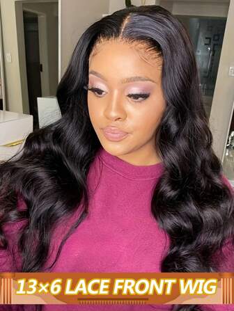 13x6 蕾丝前部真人发假发巴西波浪蕾丝前部假发 13x6 透明蕾丝前部假发女士真人发闭合假发 250% 密度