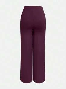 Pantalon de femme XLLAIS, mode, taille haute élastique, jambes droites longues