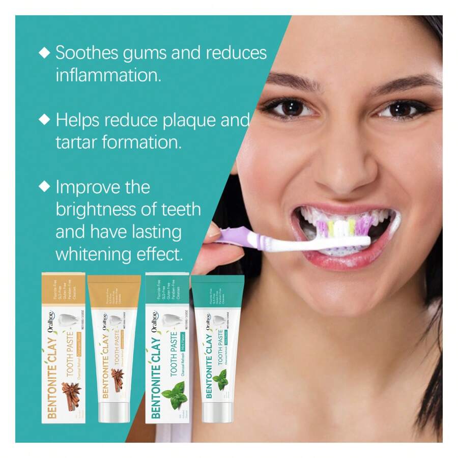Volcanic Ash Bentonite Toothpaste Series Clean And Remove Stains
