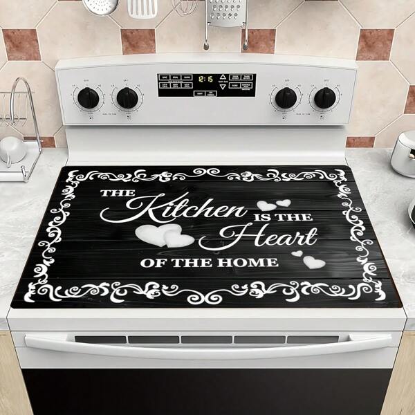 1 pièce de tapis de préservation en silicone antidérapant. Tapis protecteur polyvalent pour cuisinière, cafetière, machine à laver, tapis de séchage d'évier, décoration de maison et de cuisine, résistant à la chaleur, housse de plaque de cuisson électrique