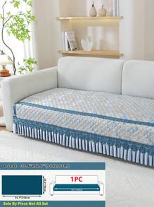 1pc Floral Pattern Luxury European Aristocratic Style Sofa Cover, Summer European Jacquard Design, Machine Washable, Pet-Friendly, Fits Armchair To 4-Seat Sofa - Living Room, Window Front, Office Sofa Protector