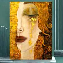 Gustav Climt The Golden Tears Famous Painting Diy 5d Diamond Painting Kits Cross Stitch Pattern Handmade Mosaic Home Decor