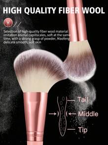 26/30/56PCS Makeup Tools Set Including:30PCS Makeup Brush Set+4PCS Makeup Sponges+2PCS Mini Makeup Sponges+4PCS Triangle Powder Puffs+4PCS Mini Air Cushion Powder Puffs+2PCS Circular Powder Puffs+1pc Hairband+2PCS Hand Bowl Strap+1pc Makeup Brush Cleaning Tools+1pc Eyelash Curler+1pc Facial Ice Compress+2PCS Air Cushion Powder Puff+2PCS Marshmallow Cushion Powder Puff - Pink - View 8