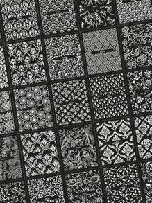 30 Sheets European Style Flower Embossed 3D Nail Art Stickers & Decals(White),Self-Adhesive White Lace Foral Vine Relief Design Nail Art Stickers,Asymmetrical Geometric Shapes Glitter Embellishment,Spring And Summer Flower Nail Art Decorations For Women And Girls