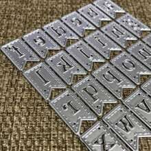 1pc Letter Symbol Banner Metal Cutting Dies Stencils For DIY Scrapbooking Decorative Embossing Handcraft Die Cutting Template Mold