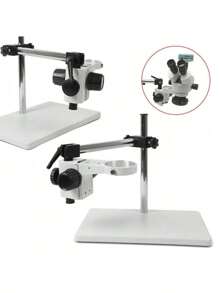 LOYALHEARTDY Boom Stand For Stereo Microscope Focusing Holder Ring 76mm Multi-Axis Rotation