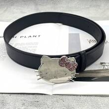 Sanrio 1 pièce Ceinture de taille avec strass rose Sanrio Hello chat, ceinture chaîne de taille de style dessin animé (couleur aléatoire)