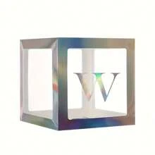 1 pièce Boîte à lettres transparente personnalisée pour anniversaire, mariage, boîte à ballons avec nom, décorations pour 1er anniversaire, miel/chérie/chéri, décorations de Noël, grande boîte transparente, décorations pour fête, décoration de maison, décoration de cheminée, boîte de douche (les matériaux en papier sont sujets à la casse)