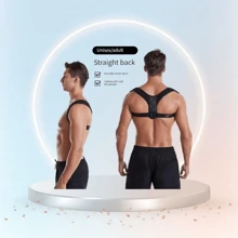 1 Stück Haltungskorrektur für Männer im Herbst/Winter - Verstellbar, atmungsaktive orthopädische Stütze - Nahtlose Unterstützung für Oberkörper, Wirbelsäule, Nacken & Schultern - Ideal für den täglichen Gebrauch, Schlüsselbein-Stabilisierung - Fördert eine gesunde Haltung, verhindert Runden Rücken, Trainings-Taillengurt geeignet für Workout, Zuhause, Sport und Spazierengehen