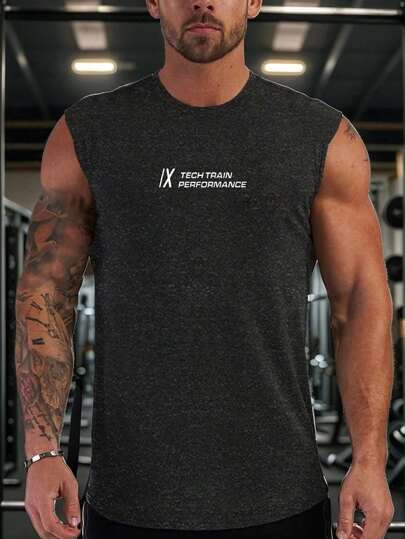 VitaFith 全新 Bull Print Workout 男士轻便健身健身房训练背心，适合户外运动