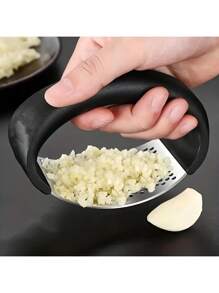 1 件，压蒜器，不锈钢压蒜器，摇臂金属蒜泥器，可洗蒜泥器，厨房蒜泥器，蒜泥器，厨房用品，厨房小工具，公寓必需品，大学宿舍必需品厨房配件 - 彩色 - 查看 5