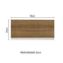 Gabinete Bajo Cocina Madesa Glamy 70cm Color Blanco/marrón - Blanco y Marrón - Ver 2