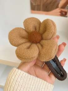 1 Peça Presilha de Cabelo de Flor de Pelúcia de Alta Qualidade para Mulheres, Grampo de Cabelo para Penteado, Grampo de Cabelo Grande, Alternativa a Grampos de Cabelo Tipo Garra, Presilhas de Cabelo