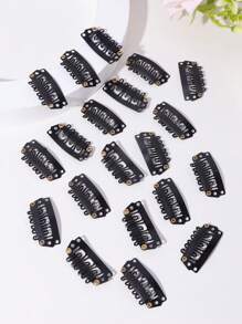 20/40/60pcs Dual-Use Hair Clips: Hair Chain Clips Or Hair Clips Claw Clips Hair Claws Hair Barrettes, Hair Accessories, Head Accessories, Hair Accessories For Women - Black - View 1