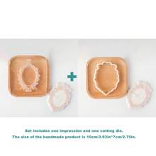 1 套复古图案饼干压制和切割模具饼干切刀压花模具饼干压模印章纸杯蛋糕装饰 DIY 生日派对婚礼回礼品新娘送礼会礼物甜点工具烘焙用品 - 彩色 - 查看 16