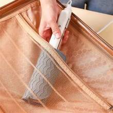 1 pieza Alfombrilla de silicona y estuche de viaje para herramientas de peinado, alfombrilla de silicona portátil resistente al calor para plancha del cabello, rizador, almohadilla aislante antideslizante y resistente al calor para herramientas de peinado, para viajes