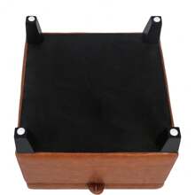 17 Inch Square Storage Ottoman,Small Foot Rest Stool For Couch, Faux Leather Upholstered Footstool Cube For Entryway Bedroom Living Room, Brown - Style2 Faux Leather Reddish Brown - View 6