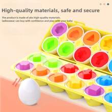 1pc Children's Color Matching Shape Sorting Egg Montessori Puzzle Toy, Early Educational Smart Eggs For Toddlers & Babies, Hands-On Learning, Parent-Child Interaction, Exercise Coordination Ability