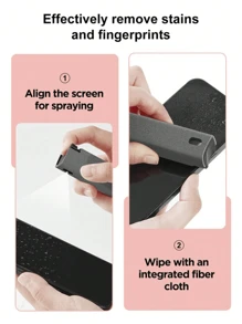 Ultra-Fine Fiber Screen Cleaning Spray, Pressurized Bottle For Smartphone, Tablet, Laptop Display Cleaning, No Liquid - Multicolor - View 7