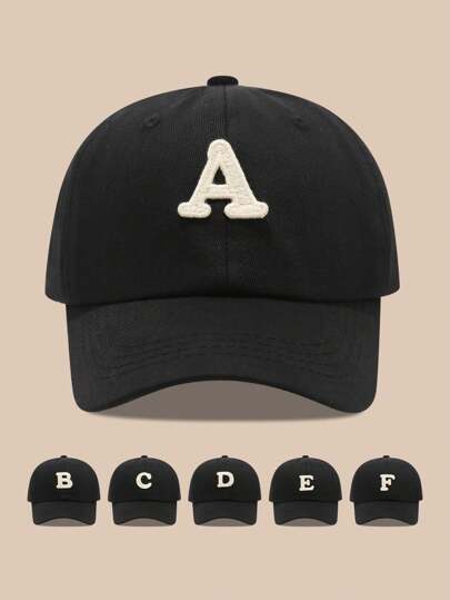 1pc Women/Men 26 Letters Baseball Cap Sun Hat, Suitable For Outdoor Daily Wear & Sunscreen