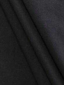 Camiseta Casual con Estampado de Cara Sonriente, Camiseta de Moda Casual de Manga Corta, Microelástica, No Transparente, Material Fácil de Cuidar, Ropa Casual, Ropa de Mujer, Sudadera de Estilo Minimalista, Moda - Negro - Ver 5