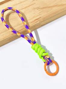 1pc Colorful Keychain Lanyards, Keyring, Phone Accessories, Short Leash Clips, Cellphone Case Keychain Gift Souvenir Car Accessories Bag Charm School Cute Goth Y2k - Color - View 13