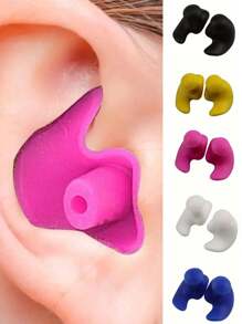 Silicone Earplugs, Soundproof Earplugs, Waterproof Silicone Soft Earplugs, Portable And Durable Earplugs, Waterproof Swimming Earplugs, Super Soundproofing And Noise Reduction, Sleeping Earplugs, Office Lunch Break, Sleeping Soundproof Earplugs, Nap Supplies, Travel Supplies, Travel Essentials.