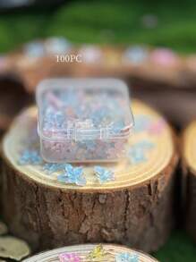 100Pcs Tiny Mix Butterflies Miniature - Fairy Garden Ornament, Micro Landscape DIY Crafts Decoration Gifts