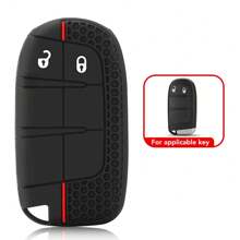 Siliconen sleutelhoes compatibel met Grand Cherokee Renegade Chrysler Dodge RAM Journey Dart Fiat Durango Challenger