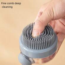 1 Stück/2 Stück/3 Stück/4 Stück/5 Stück Badezimmer Accessoires, Neue Flüssigshampoo Bürste, Kopfhautmassagegerät, Shampoo Bürste, Silikon Kopfhautmassage Kamm, Japanische Massage Duschbürste, Multifunktions Shampoo Bürste mit Flüssigkeitsspender, Multifunktions Badbürste mit Flüssigkeitsspender