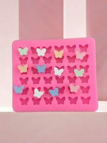 1pc 36-Cavity Mini Butterfly Silicone Mold Decoration Accessory - Pink - View 2