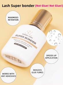 15ML Lash Bonder For Eyelash Extensions Glue Accelerator Lash Extension Sealant Waterproof Oil-Proof Para Pestañas Pelo A Pelo Speed Up Glue Drying Time Glue Accelerator, Lash Sealant, Reducing Glue Fumes NOT Glue, Only For Lash Artists - Clear - View 2