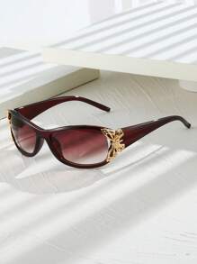 1 Stück unisex Schild Schmetterling modisch zweifarbige Y2K bunte Retro Straßenmode Modebrillen für Urlaub, Sommer Strand, Outdoor, Reisen - Verschiedenfarbig - Übersicht 22