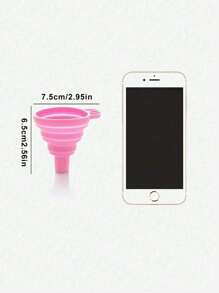 1Pc Silicone Collapsible Funnel, Food Funnel, Collapsible Kitchen Funnel, Canning Funnel Wide Mouth, Bottle Funne, Portable Mini Oil Funnel, Kitchen Funnel Mini Funnel, Household Liquid Dispenser, For Spices, Glass, Kitchen Cooking Tools.