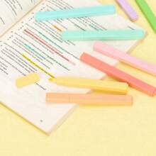 3pcs Set[INS Style Highlighter Pens]Korean Soft-Tip Dual-Head Eye-Friendly Color Marker Pens, Student Planner Note Highlight, Colorful Markers, High-Quality Stationery Gift (Random Color Styles) - Multicolor - View 4