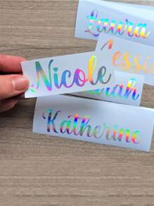 Custom Name Printed Gradient Color Stickers, Personalized Gradient Font Stickers, Paper For Windows, Glasses, Mugs, Water Bottles, Wine Glasses, Custom Text Decals For Weddings, Etc., College Daily Name Stickers, Personalized Rectangular Stickers,Multi-Functional,Durable,Ornamental,Reusable,Exquisite,Stylish,High-Quality,Colorful,Modern,Custom,Personalized,Unique,Ideal Gifts For Him,Ideal Gifts For Her,Boyfriend,Dad,Girlfriend,Mom,Family,Friends,Tea Room,Home,Garden,Office,For Anniversaries,For Valentine's Day,For Mother's Day,For Birthdays,For Father's Day,For Graduation,For Weddings,For Housewarming,Home Decor,Home Decor