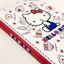 Sanrio 1 pièce Cahier Sanrio hello kitty pour enfants de format A5, cahier de bureau officiel sous licence avec couverture rigide, papier à rayures, design de personnage mignon, sans plume, idéal pour les étudiants, petit carnet pratique, cadeau pour les vacances et la rentrée scolaire