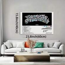 Framed DrakePoster Honestly, Nevermind Music Album Cover Poster Posters For Room Canvas Wall Art Bedroom Decor, Creative Home Decoration, High Quality Decorative Posters, Dormitory, Gym, Bar, Cafe, Arcade, Room Living Room Wall Decoration Painting, Perfect Gift