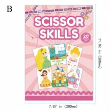 1pc Children Animal Papercut Book, Cartoon Handmade DIY Toy, Sticker, Preschool Early Education Interactive Fun Papercutting