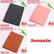 1/2/3 Libros, Cuaderno con tapa blanda desmontable, 60 hojas 120 páginas, estilo minimalista; Material suave, encuadernación espiral para reemplazo fácil, papel amigable con los ojos para escritura a doble cara, adecuado para oficina/escuela/vida diaria/cuaderno/bloc de dibujo, disponible en dos tipos de páginas, rayadas y en blanco.