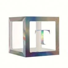 1 pièce Boîte à lettres transparente personnalisée pour anniversaire, mariage, boîte à ballons avec nom, décorations pour 1er anniversaire, miel/chérie/chéri, décorations de Noël, grande boîte transparente, décorations pour fête, décoration de maison, décoration de cheminée, boîte de douche (les matériaux en papier sont sujets à la casse)