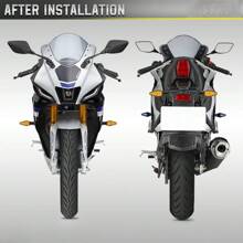 2 Packs Motorcycle LED Turn Signals - Universal Fit Custom Dynamic Lights, Multi-Color Lighting Effects , Dual Function (Turn Signal + Daytime Running Light,Compatible With Harley/Ducati/ & All Motorcycles