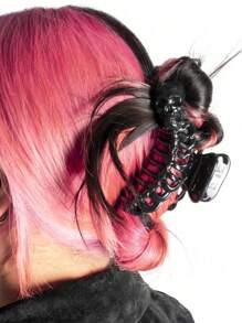 1pc Gothic Style Hollow Skull Hair Clip, Suitable For Women Daily Wear, Perfect Holiday Gift