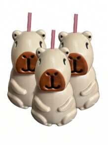 vaso Dulcero En Forma Capibara Carpincho 1000ml - CAFE - Ver 3